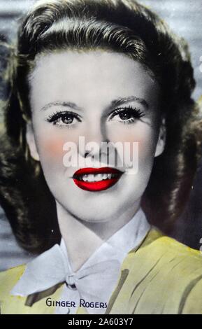 Ginger Rogers (1911-1995) un'attrice americana, ballerino e cantante. In data xx secolo Foto Stock