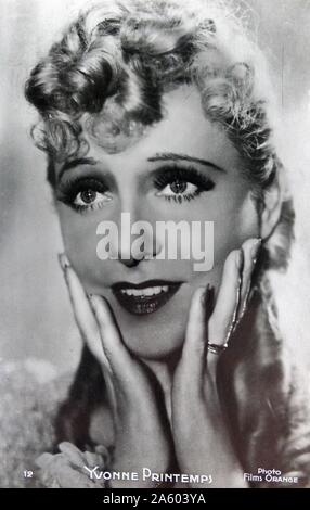 Yvonne Printemps (1894-1977), francese cantante e attrice. In data xx secolo Foto Stock