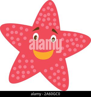 Cartoon carino starfish illustrazione vettoriale Illustrazione Vettoriale