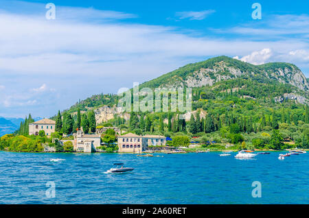 L'Italia, Veneto, Punta San Vigilio e il Lago di Garda Foto Stock