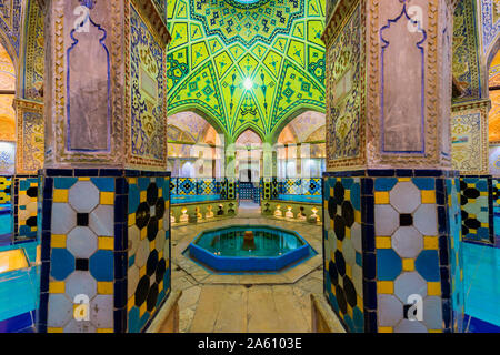 Sultan Amir Ahmad Bathhouse, Kashan, Provincia di Isfahan, Repubblica Islamica di Iran, Medio Oriente Foto Stock