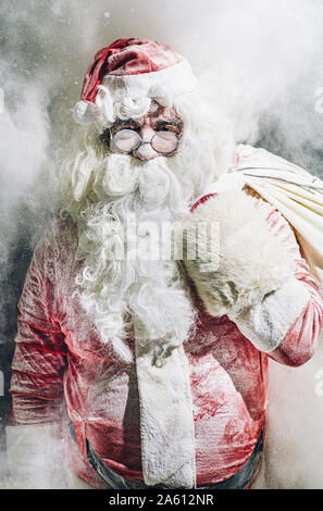 Ritratto di Babbo Natale Foto Stock