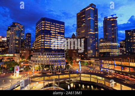 La città di Vancouver, British Columbia, Canada, America del Nord Foto Stock