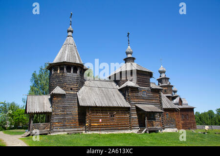 Museo di Architettura in Legno, Suzdal e Vladimir oblast, Russia, Europa Foto Stock