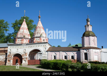 Disposizione del Manto (Rizopolozhensky) Convento, Sito Patrimonio Mondiale dell'UNESCO, Suzdal e Vladimir oblast, Russia, Europa Foto Stock