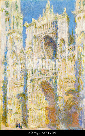 Claude Monet, pittura, Cattedrale di Rouen, facciata ovest, luce solare, 1894 Foto Stock
