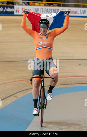 17 ottobre 2019 Apeldoorn, Paesi Bassi Trackcycling Campionato Europeo 2019 WILD Kirsten dei Paesi Bassi Foto Stock