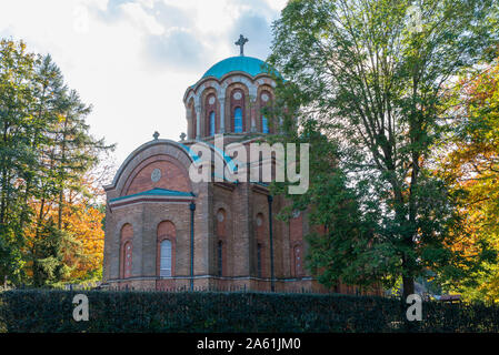 Chiesa ortodossa serba del Santo Principe Lazar in Bournville, Birmingham, Regno Unito Foto Stock