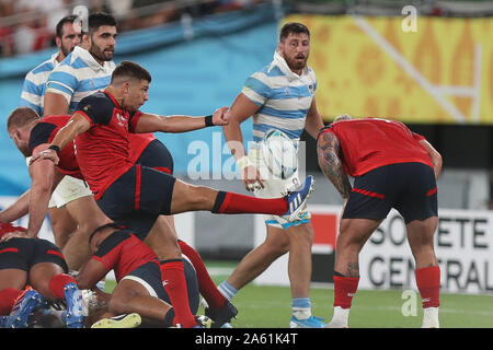 Ben Youngs di Inghilterra durante la Coppa del Mondo in Giappone 2019, Pool C rugby union match tra Inghilterra e Argentina il 5 ottobre 2019 presso il Tokyo Stadium di Tokyo, Giappone - Photo Laurent Lairys / DPPI Foto Stock