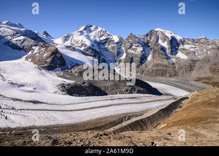 Diavolezza, Gletscher, Grigioni, Schweiz, Europa Foto Stock