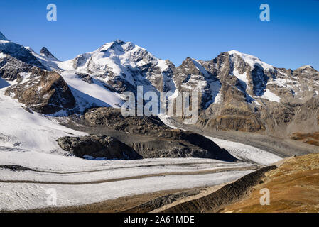 Diavolezza, Gletscher, Grigioni, Schweiz, Europa Foto Stock