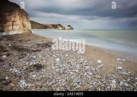 Thornwick Bay, Flamborough Head, East Yorkshire, Inghilterra, Regno Unito Foto Stock