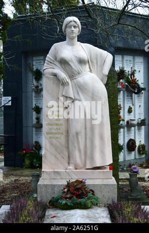 Tomba di Zoltán Kodály (compositore), cimitero Farkasréti o Farkasrét Cimitero Farkasréti temető, Budapest, Ungheria Magyarország, Europa Foto Stock