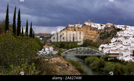 Arcos de la Frontera Visualizza Cadice Andalusia Spagna Foto Stock