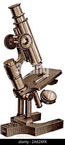 Istologia - XIX secolo attrezzature microscopio - Ross della "nuova" industriale microscopio Foto Stock