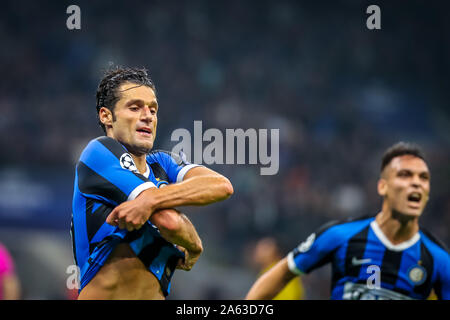 Milano, Italia, 23 ott 2019, #87 antonio candreva (fc internazionale) durante il match di champions league tra inter v Borussia Dortmund in Milan San Siro - 23 10 2019 durante - Calcio Champions League campionato Gli uomini - Credit: LPS/Fabrizio Carabelli/Alamy Live News Foto Stock