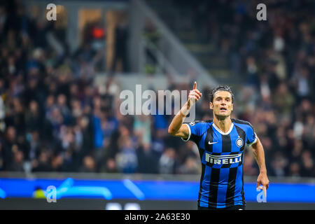 Milano, Italia. 23 Ott, 2019. 87 Antonio candreva (fc internazionale) durante il match di champions league tra inter v Borussia Dortmund in Milan San Siro - 23 10 2019durante partite di Champions League campionato Gli uomini in Milano, Italia, 23 Ottobre 2019 - LPS/Fabrizio Carabelli Credito: Fabrizio Carabelli/LP/ZUMA filo/Alamy Live News Foto Stock