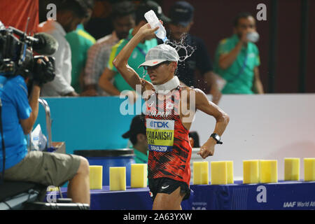 Doha in Qatar. 5 Ottobre, 2019. Toshikazu Yamanishi (JPN) : atletica leggera IAAF World Championships Doha 2019 uomini 20km di corsa a piedi alla Corniche a Doha, in Qatar . Credito: YUTAKA AFLO/sport/Alamy Live News Foto Stock