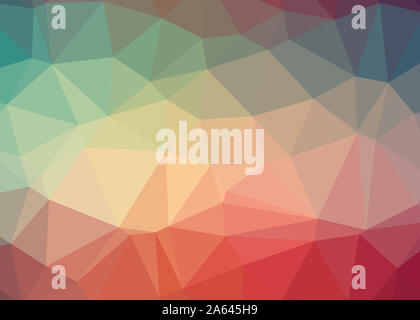 Tema sfondo astratto di triangoli colorati trianglify bellissimo modello semplice design illustrazione sfondo texture a bassa poli geometria Foto Stock