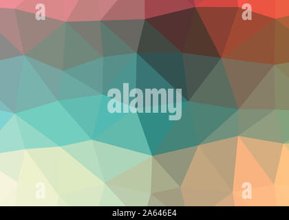 Tema sfondo astratto di triangoli colorati trianglify bellissimo modello semplice design illustrazione sfondo texture a bassa poli geometria Foto Stock