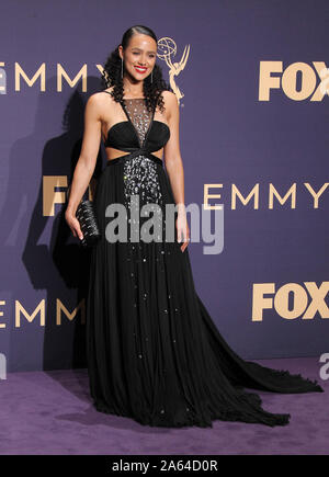 Settantunesima Emmy Awards (2019) Sala stampa tenutasi presso la Microsoft Theatre di Los Angeles, California. Dotato di: Nathalie Emmanuel dove: Los Angeles, California, Stati Uniti quando: 22 set 2019 Credit: Adriana M. Barraza/WENN.com Foto Stock