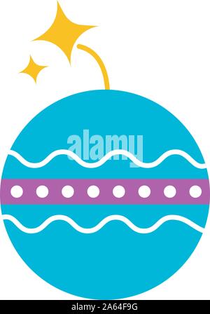 Felice diwali celebrazione bomba di fuochi d'artificio Illustrazione Vettoriale