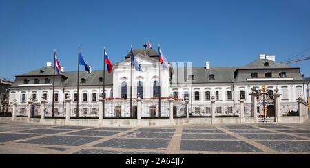 Palazzo Presidenziale, Grassalkovich Palace, Bratislava, Slovacchia Foto Stock