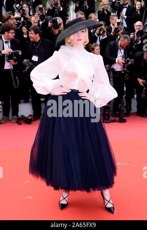 Cannes, Francia. 21 Maggio, 2019. Premiere film "Una volta in Hollywood' durante la 72a Cannes Film Festival - Elle Fanning Foto Stock