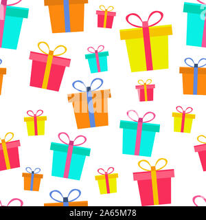 Tema Natale - Carte da parati - Seamless pattern - può essere usato per avvolgere carta, biglietto di auguri, poster, pagina web sfondo, screen saver, biglietto di auguri di compleanno Foto Stock
