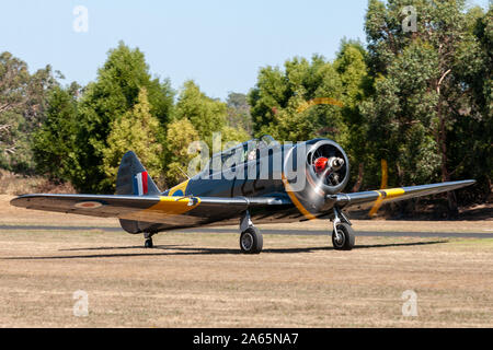 Commonwealth Aircraft Corporation CA-16 Wirraway VH-CAC un australiano ha progettato e costruito il trainer aeromobili utilizzati da th Foto Stock