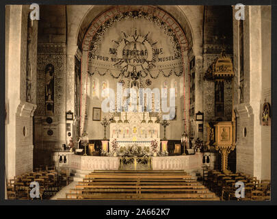 Interno della cattedrale di Notre Dame d'Afrique ad Algeri, Algeria Foto Stock