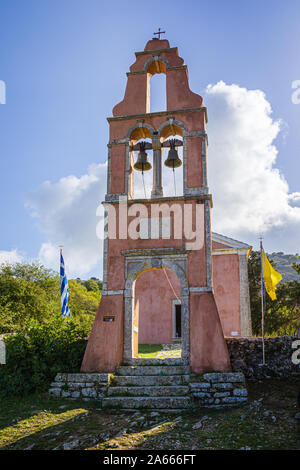 Nel villaggio abbandonato di Peritheia sull isola di Corfù nel Mar Ionio, Grecia Foto Stock