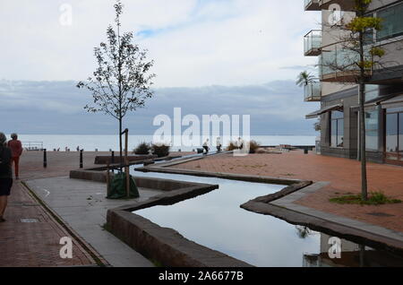 Vista sull'Oresund, Western Harbour, Malmö Foto Stock
