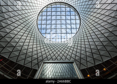 Occhio lucernario al Fulton Center di New York Foto Stock