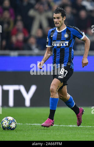 Milano, Italia. 23 Ott, 2019. Antonio Candreva di FC Internazionale durante la UEFA Champions League match tra Inter e Milan e Borussia Dortmund allo Stadio San Siro di Milano, Italia il 23 ottobre 2019. Foto di Giuseppe mafia. Credit: UK Sports Pics Ltd/Alamy Live News Foto Stock