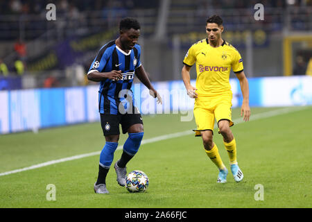 Millano, Italia. 23 ottobre 2019 . Uefa Champions League Gruppo F . FC Internazionale vs Borussia Dortmund. Kwadwo Asamoah di FC Internazionale. Foto Stock