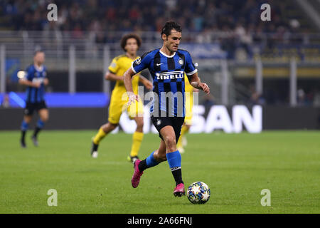 Millano, Italia. 23 ottobre 2019 . Uefa Champions League Gruppo F . FC Internazionale vs Borussia Dortmund. Antonio Candreva di FC Internazionale. Foto Stock