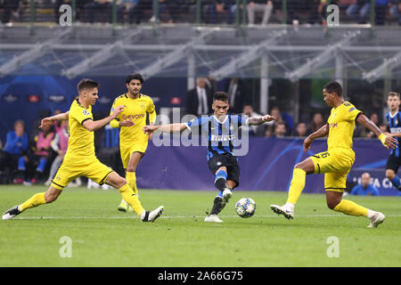 Millano, Italia. 23 ottobre 2019 . Uefa Champions League Gruppo F . FC Internazionale vs Borussia Dortmund. Lautaro Martinez di FC Internazionale. Foto Stock