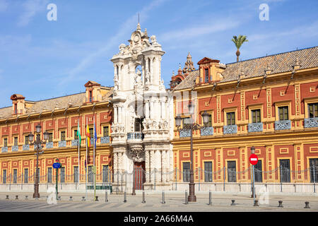 San Telmo Palace Siviglia palazzo barocco ora un edificio governativo Palacio de San Telmo Sevilla Siviglia Spagna Siviglia Andalusia Spagna UE Europa Foto Stock