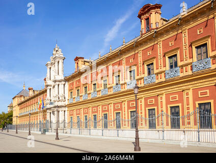 San Telmo Palace Siviglia palazzo barocco ora un edificio governativo Palacio de San Telmo Sevilla Siviglia Spagna Siviglia Andalusia Spagna UE Europa Foto Stock