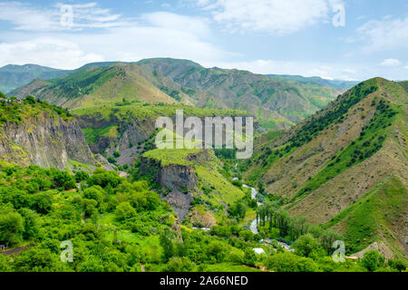 Azat River Gorge, Sito Patrimonio Mondiale dell'UNESCO, Garni, provincia di Kotayk, Armenia. Foto Stock