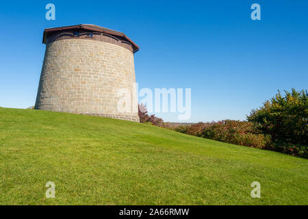 Quebec City, CA - 5 Ottobre 2019 - Martello Tower in Pianure di Abramo (campi di battaglia Park) Foto Stock