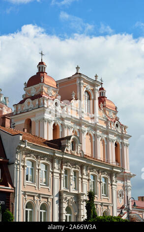 Chiesa di San Casimiro nella Città Vecchia, un sito Patrimonio Mondiale dell'Unesco. Vilnius, Lituania Foto Stock