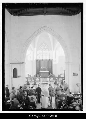 Cerimonia di matrimonio in chiesa, Dawkins Anderson wedding Foto Stock