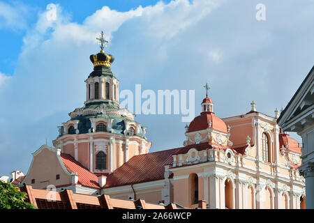 Chiesa di San Casimiro nella Città Vecchia, un sito Patrimonio Mondiale dell'Unesco. Vilnius, Lituania Foto Stock