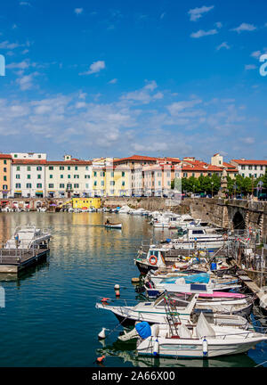 Canale di Venezia Nuova, Livorno, Toscana, Italia Foto Stock