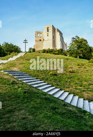 Le rovine del castello, Kazimierz Dolny, Lublino voivodato, Polonia Foto Stock
