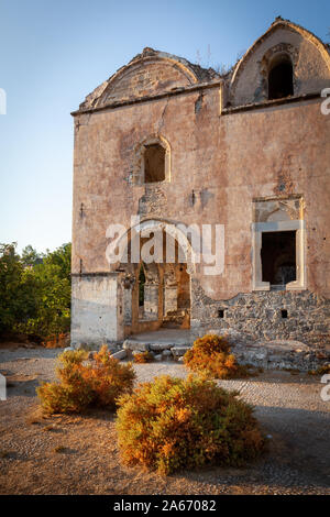 Il villaggio abbandonato di Kayakoy vicino a Fethiye in Turchia Foto Stock