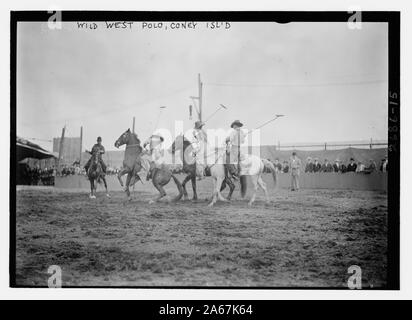 Wild West Polo, Coney Isl. Foto Stock