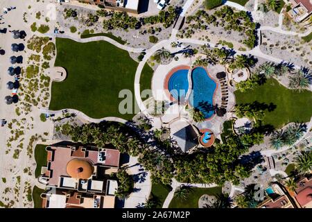 Vista aerea del Puerto Peñasco bay di Sonora, Messico. paesaggio della spiaggia, mare, hotel e settore immobiliare. Golfo di California deserto. Mare di Cortez, Bermejo Mare. © (© Foto: LuisGutierrez / NortePhoto.com) vista aérea de la bahía Puerto Peñasco en Sonora, Messico. paisaje de playa, mar, industria alberghiera e inmobiliaria. Desierto de Golfo de California. Mar de Cortés, Mar Bermejo.© (© Foto: LuisGutierrez / NortePhoto.com) Foto Stock